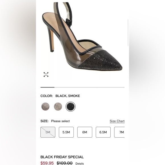 BCBGENERATION NWOB BLACK HEEL PUMPS Size 8 - Picture 2 of 6